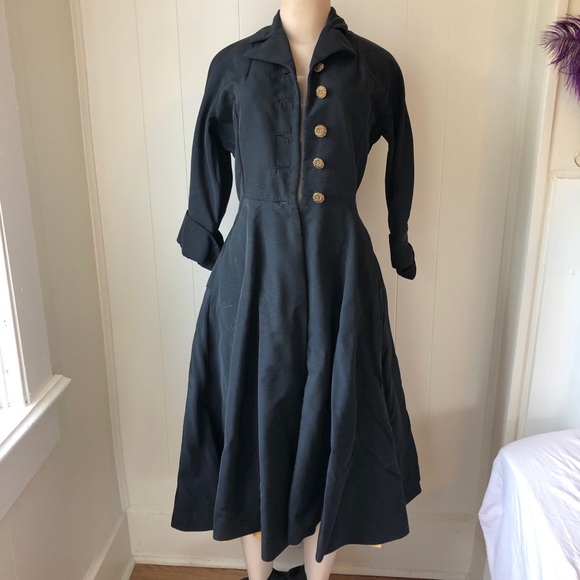 Vintage 1950s fit and flare coat - Picture 6 of 11